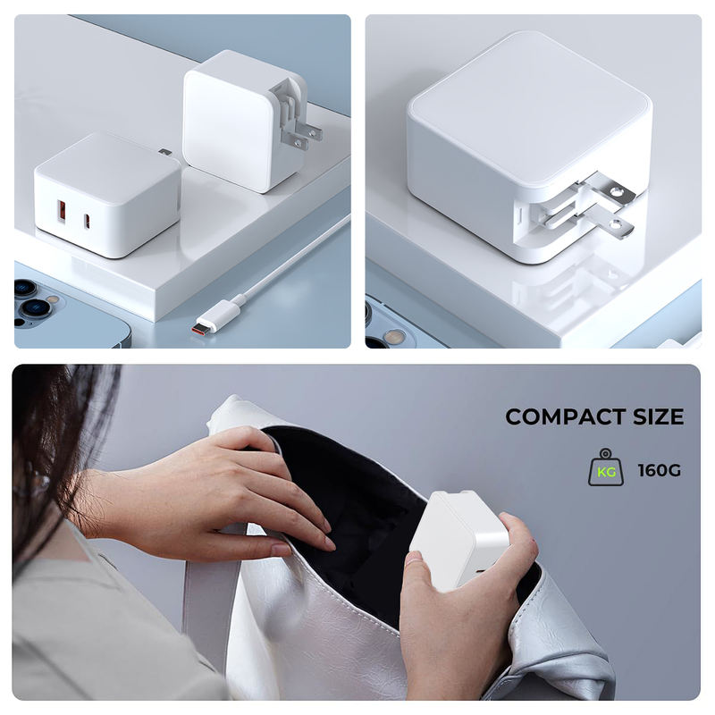 Gan 65W Tri - Port GaN Power Adapter, 2C, Fast Charging for Phones ...