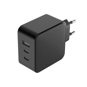 GaN 65W Fast Charger with EU Plug PD 3.0 Compatible OVP Protected 5V3A 9V3A 12V3A 15V3A 20V2.25A for Cell Phones and Laptops