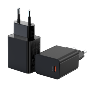 PD 30W Fast Wall Charger with Type-C OVP Protection & KC Plug Compatible Outputs 5V/3A 9V/3A 12V/2.5A 15V/2A for Mobile Phones