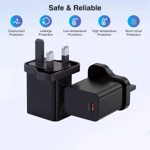 Wholesale TYPE-C Fast Phone Charger Portable Cell Phone UK Wall Charger With 20W PD with Malaysian Certification